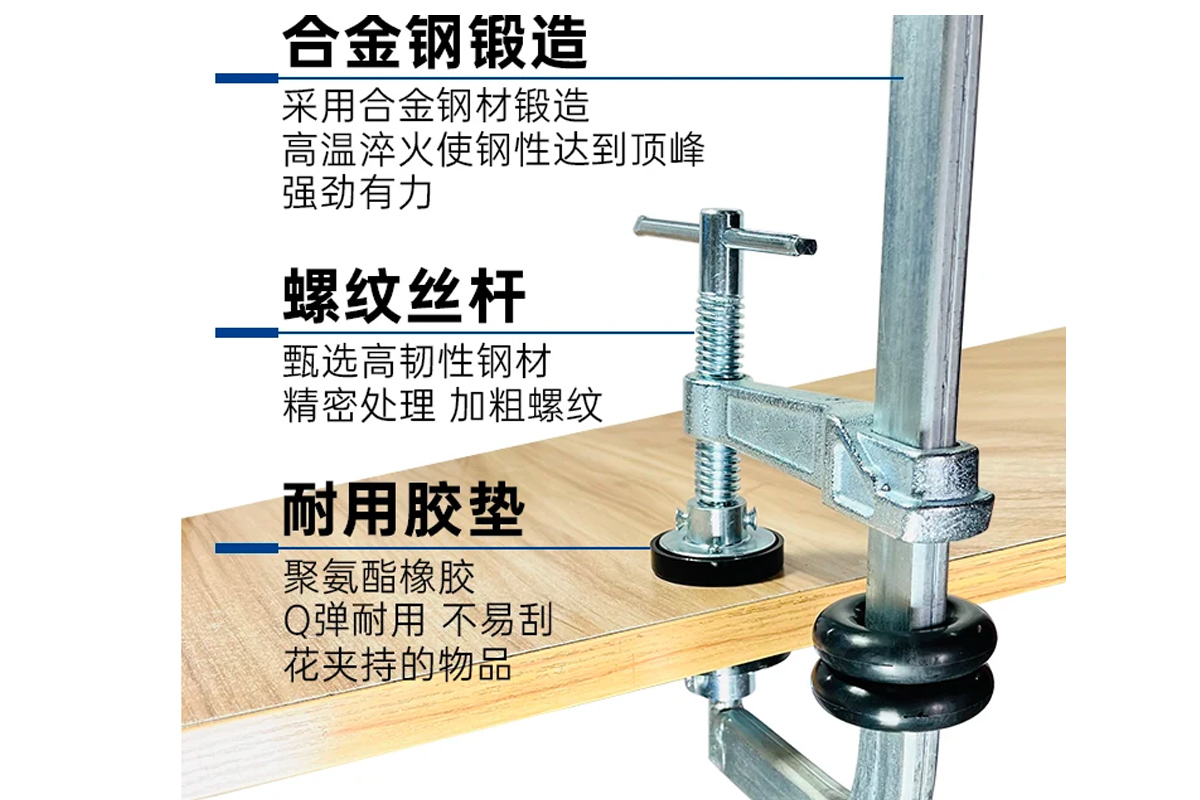 什么是F型木工夾，怎樣使用